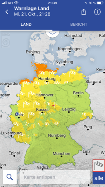 WarnWetter-App